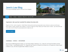 Tablet Screenshot of janeslawblog.com